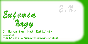 eufemia nagy business card